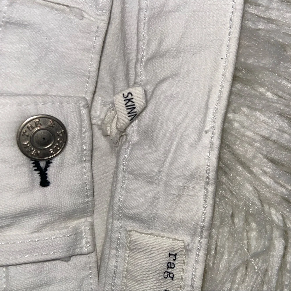 rag & bone Bright White Skinny Jeans - Picture 4 of 8